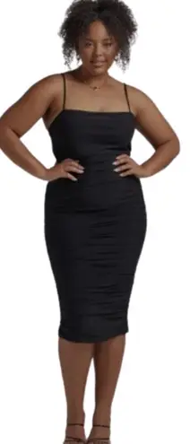 Showpo. Coming For You Mesh Midi Dress Women's 6 Black Formal Cocktail Party