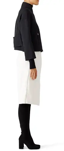 Elizabeth and James women’s Kellan collar black biker jacket size small S