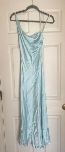 Bardot MINT Women's Asymmetric-Hem Satin Dress