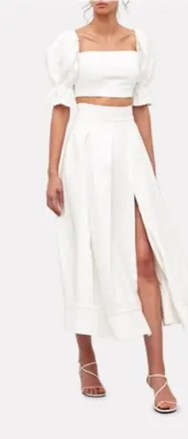 Revolve  C/MEO‎ Collective new with tags medium still feel crop top ivory - Image 1