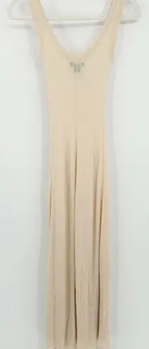 Karen Millen Womens Size XS Sleeveless Ribbed Slinky Knit Maxi Dress Bodycon