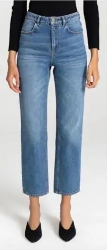 ALC Frank ALC A.L.C. Malone Jeans Pant Cropped High Waist Denim Medium Wash Blue Size 10