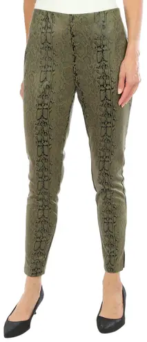 Zac and Rachel Womens Snake Print Pull On Pants Size Small