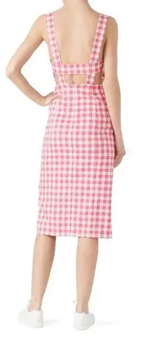 Finders Keepers NWT Pink Gingham Midi Dress