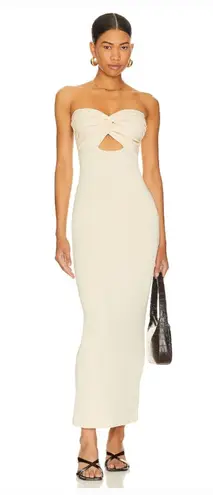 SNDYS Maia Maxi Dress in Sand White