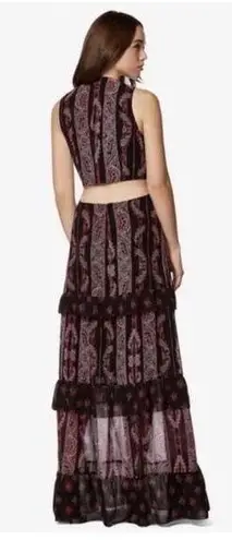 Avec Les Filles Rosie Tiered Maxi Dress Size 0