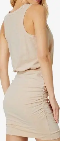 Sundry NWT U-Neck Sleeveless Dress Light Pink Pigment Cashew Ruched Size 1 Small