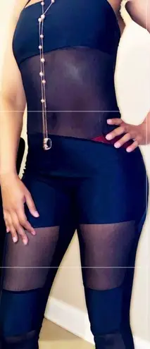 Cherry Mellow WOMENS sexy sheer strap jumpsuit size medium