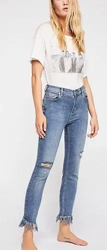 Free People Great Heights Frayed Skinny Jean