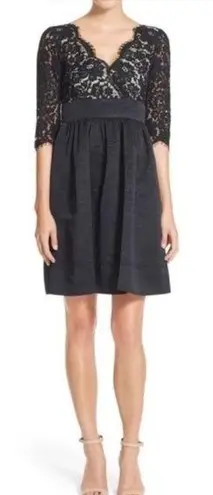 Eliza J NWT . Lace & Faille Mini Dress Size 4 Nordstrom Cocktail Evening Formal