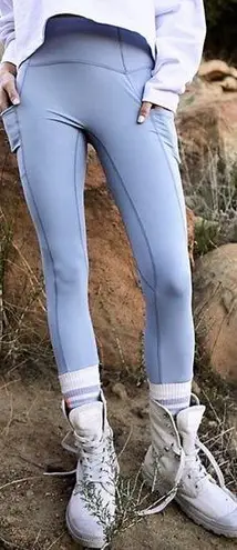 Free People Movement Sock It Me Layer & Leggings Set in Stone Wash Size XS NWOT Gray