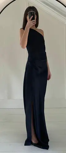 Bec & Bridge The Dreamer Asymmetric One Shoulder Maxi Dress in Ink