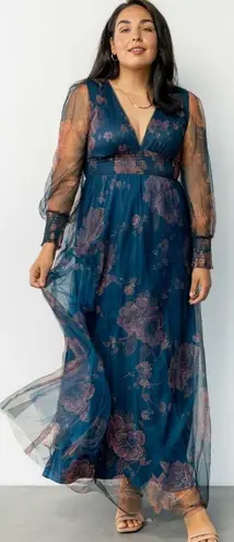 Baltic Born Layla Tulle Maxi Dress Long Sleeve New Without Tags