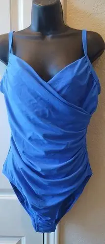 Caribbean Joe Front Twist Swimsuit One Piece Size 12