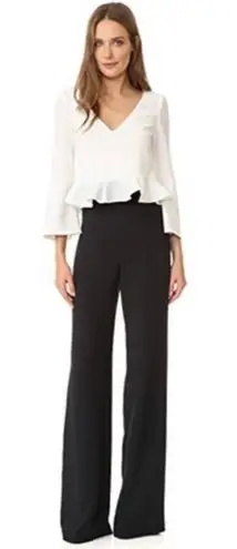 Cushnie et Ochs long sleeve ruffled Cady crop top size 4 small