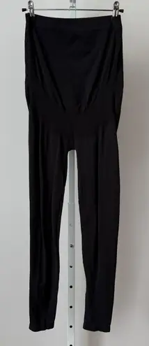 Seraphine Black Maternity Over The Bump Full Length Leggings Size S M