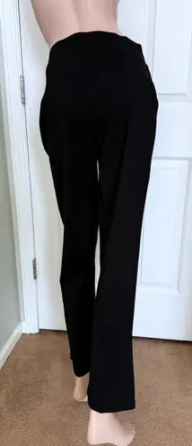 matty m Black Pull-On Straight Leg Pants Women’s Size M Stretch Comfort Fit New