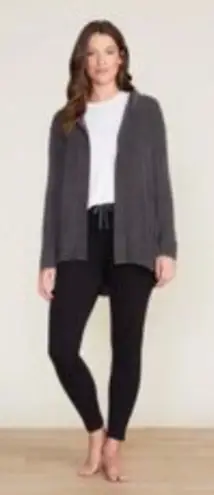 Barefoot Dreams Womens CozyChic Ultra Lite Dark Gray Cardigan Size Small Cozy