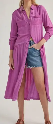 Pilcro Kimberly Raspberry Long Sleeve ShirtDress