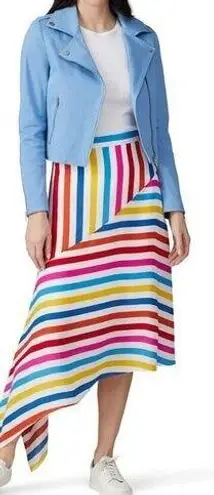 Color Me Courtney Jacket Women 6 Blue Moto Dennis Biker Jacket MSRP:$250 Punk