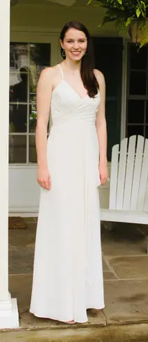 Hayley Paige Occasions Floor Length White Gown