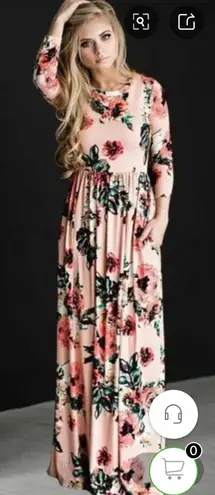 Lilly Posh Women's Regular Dress Elegant Round Neck Printing Patchwork