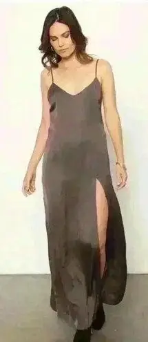 Stillwater The Ever Thine Maxi Dress Size Small Satin Bohemian Urban Beach Boho Purple