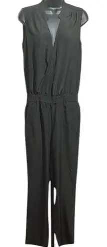 J.Crew  Black Size 4 Sleeveless Elastic Waist Crop Jumpsuit Romper - Image 1