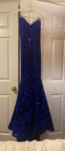 Amelia Couture Prom Dress Blue Size 2