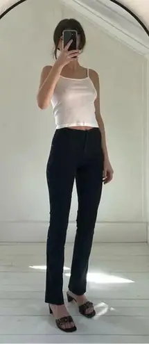 Content Vintage 90s Rhinestone Boot Cut Pants Black Size 0