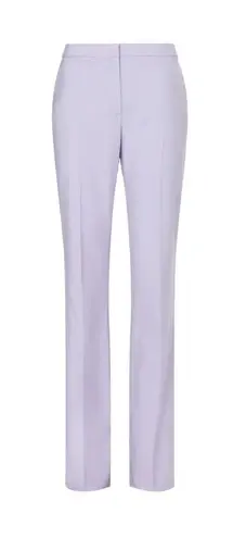 Another Tomorrow Lilac Purple Merino Wool Straight Leg Classic Trouser Pants 10