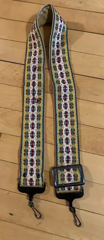 Vintage Woven Guitar or Bag Strap Red