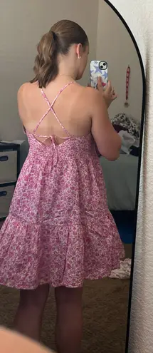 Gap Pink Floral Sun Dress