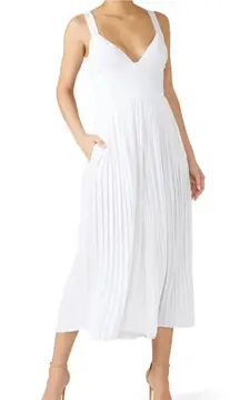 Vince pleated White Elegant Dress jumpsuits