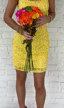 Yellow Homecoming Dress