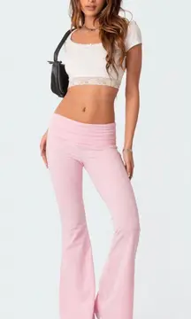 Pink Flared Leggings