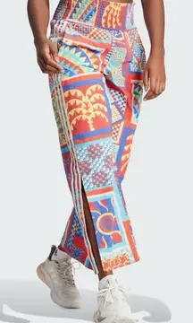 Adidas x Farm Rio Women's Bold Blue Bliss Orange Size M Premium Activewear Pants