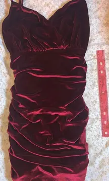 Red Velvet Dress