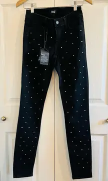 Paige verdugo crystal ultra Black skinny jeans - 24 - NWT