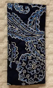 Vera Bradley Blue Paisley Bandana wallet