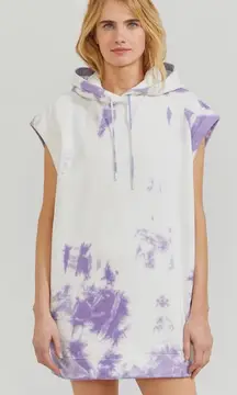 NWT NINETY PERCENT Organic Cotton Tie-Dye Hoodie Dress