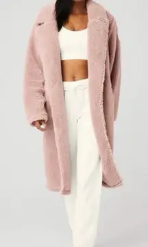 Alo Yoga Oversized Faux Fur Sherpa Teddy Coat Size XS Snow Winter