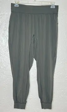 Lululemon Sun Setter Jogger Women's 12 Dark Olive High Rise Quick-Dry Run Yoga