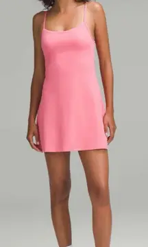 Lululemon NWT Align Cami Strap Dress Sakura Pink Shorts Underneath Size 14