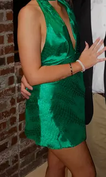 Hello Molly Mini Dress Green