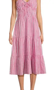 NWT - Cross Back Dress With Tiered Skirt.