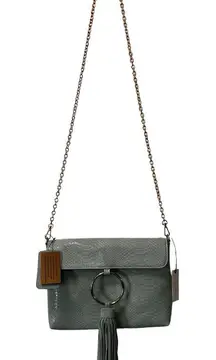 Anthropologie‎ Street Level Real Suede Bag Purse Mint/Menth Classic City Boho