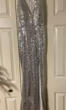 Silver Prom Dress