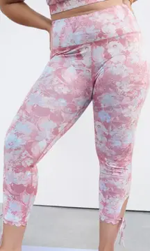 NWT $108 Daily Practice by  Pink Side Tie Allie Pull On Leggings S