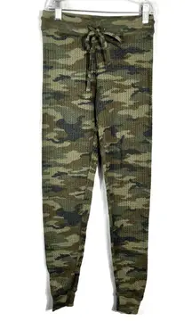 Ahh-Mazingly Soft Waffle Thermal Knit Camo Camouflage Joggers XS